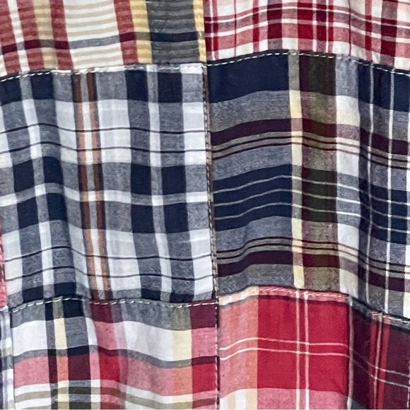 Brooks Brothers Patchwork Plaid madras Short Sleeve Button Down 35954 - Picture 9 of 13